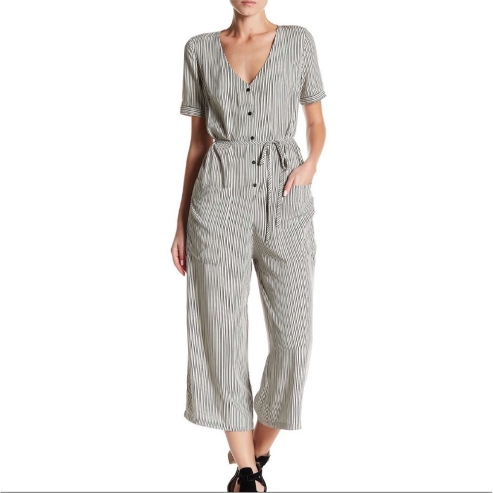 DRESS FORUM Striped Jumpsuit Size Small NWT